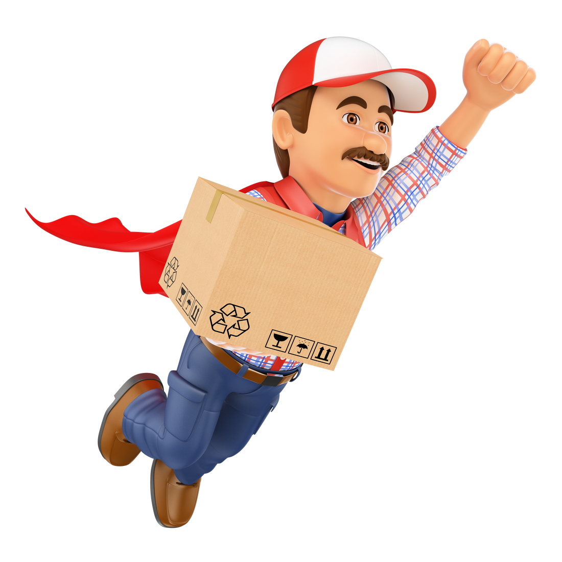 3D Super Delivery Man